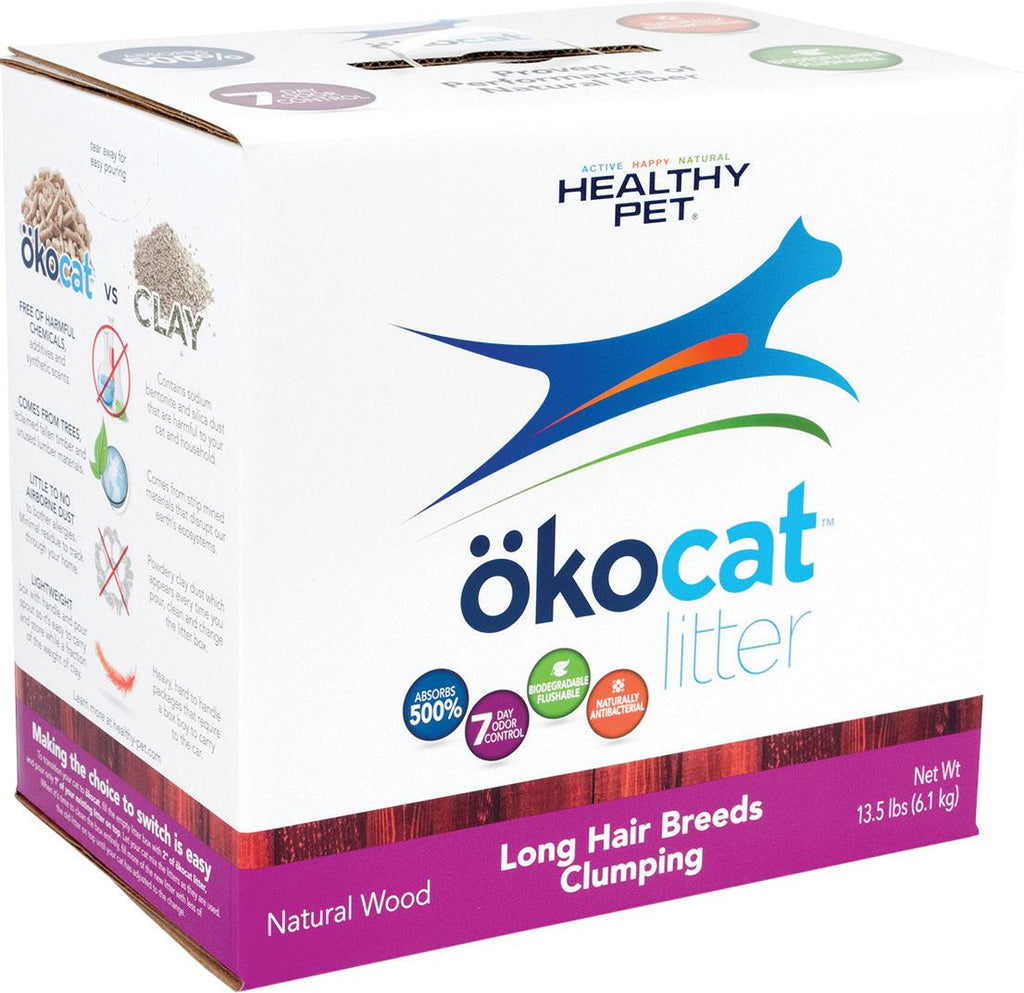 Okocat Natural Wood Cat Litter Long Hair Breeds