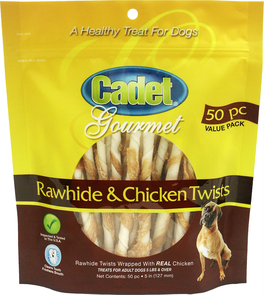 Cadet Gourmet Rawhide & Chicken Twist