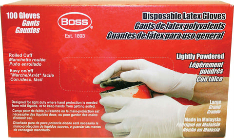 Disposable 3 Mil Powdered Latex Glove