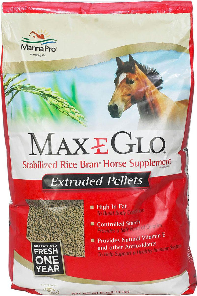 Max-e-glo Rice Bran Pellet Supplement For Horses