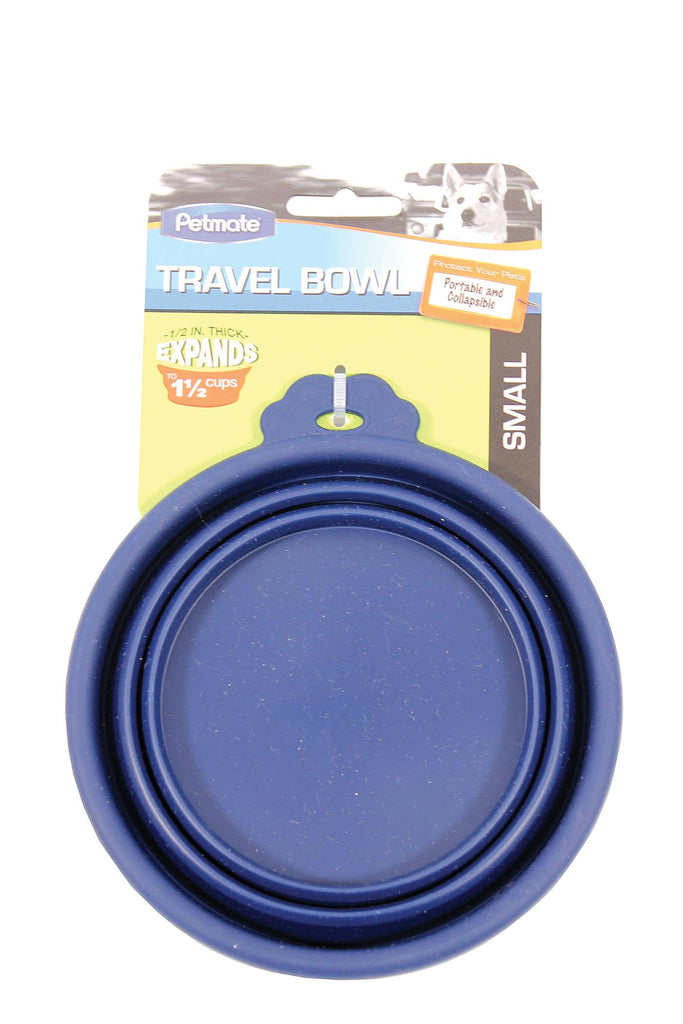 Silicone Round Travel Bowl For Dogs & Cats