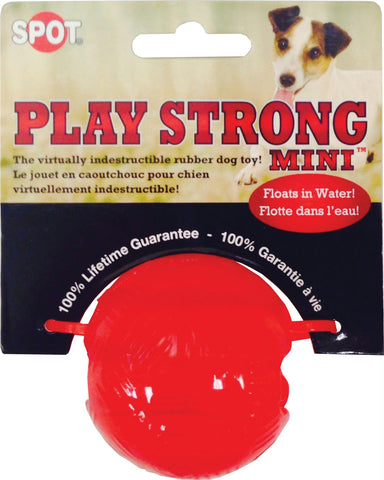 Play Strong Mini Ball Rubber Dog Toy