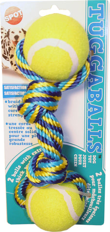 Tuggaballs Double Tennis Ball-rope