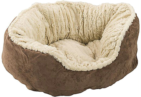 Sleep Zone Carved Plush Bed