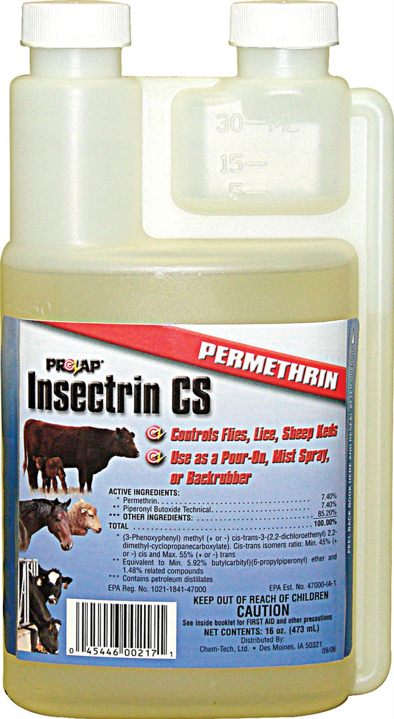 Prozap Insectrin Cs On-animal Fly Control