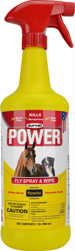 Power Fly Spray And Wipe For Horses