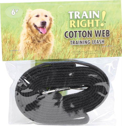 Train Right! Cotton Web Dog Training Leash