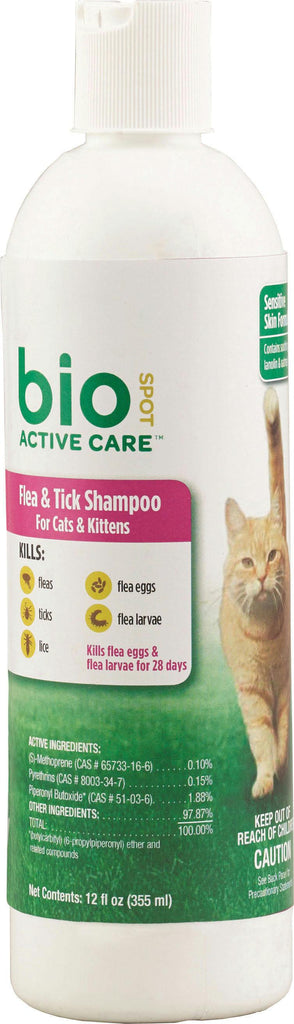 Bio Spot Active Care Flea & Tick Shampoo Cats