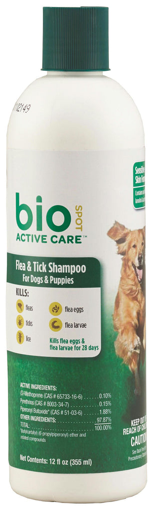 Bio Spot Active Care Flea & Tick Shampoo For Dogs