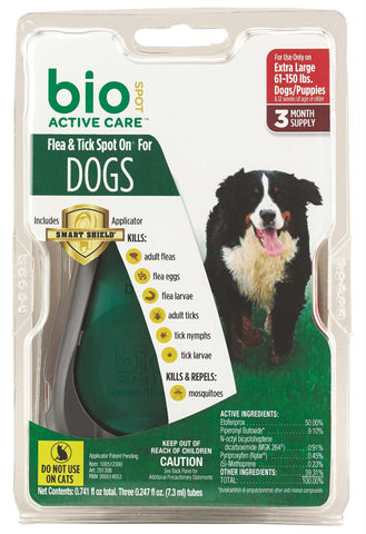 Bio Spot Active Care Flea & Tick Spot On For Dogs