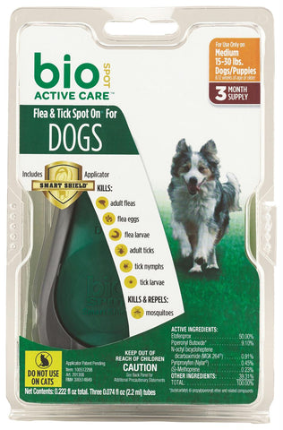 Bio Spot Active Care Flea & Tick Spot On For Dogs