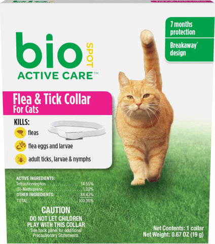 Bio Spot Active Care Flea&tick Collar For Cats