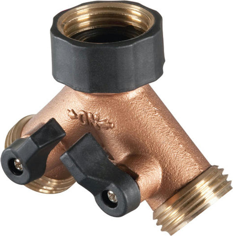 Brass 2 Way Hose Valve