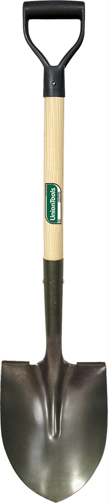 Union Tools Round Point Shovel With Poly D Grip